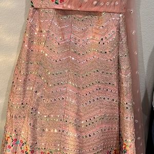 Light blush color chaniya choli